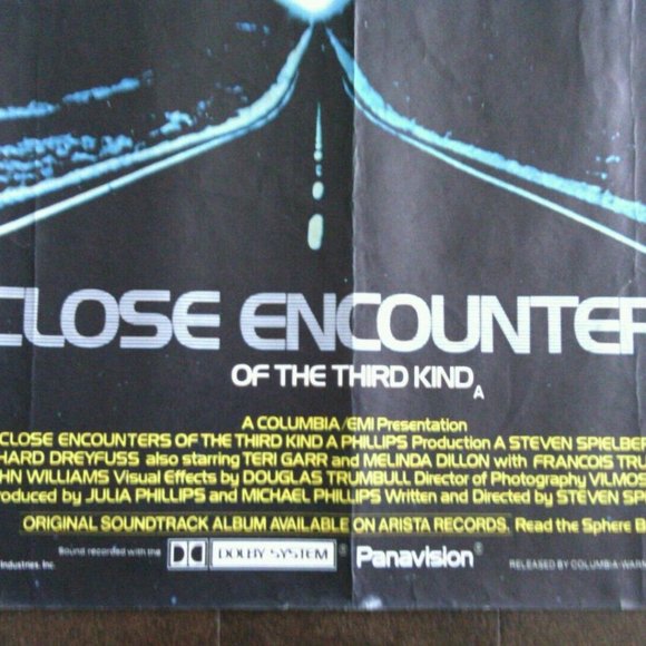 Movie Poster Film Close Encounters of The Third Kind Original Steven Spielberg - Picture 15 of 16